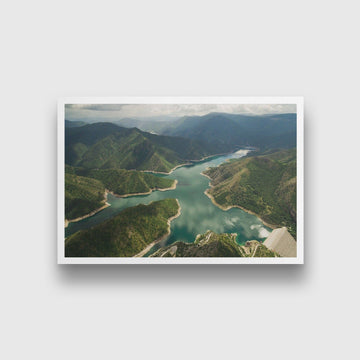 The View Painting - Meri Deewar 3 : 2 Horizontal Premium Wall Art Canvas by MeriDeewar