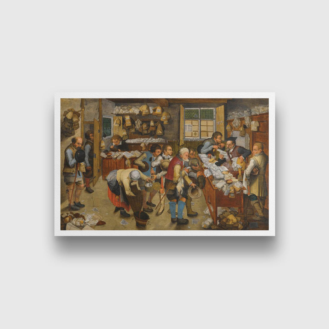 The Village Lawyer's Office Painting - Meri Deewar 3 : 2 Horizontal Premium Wall Art Canvas by MeriDeewar