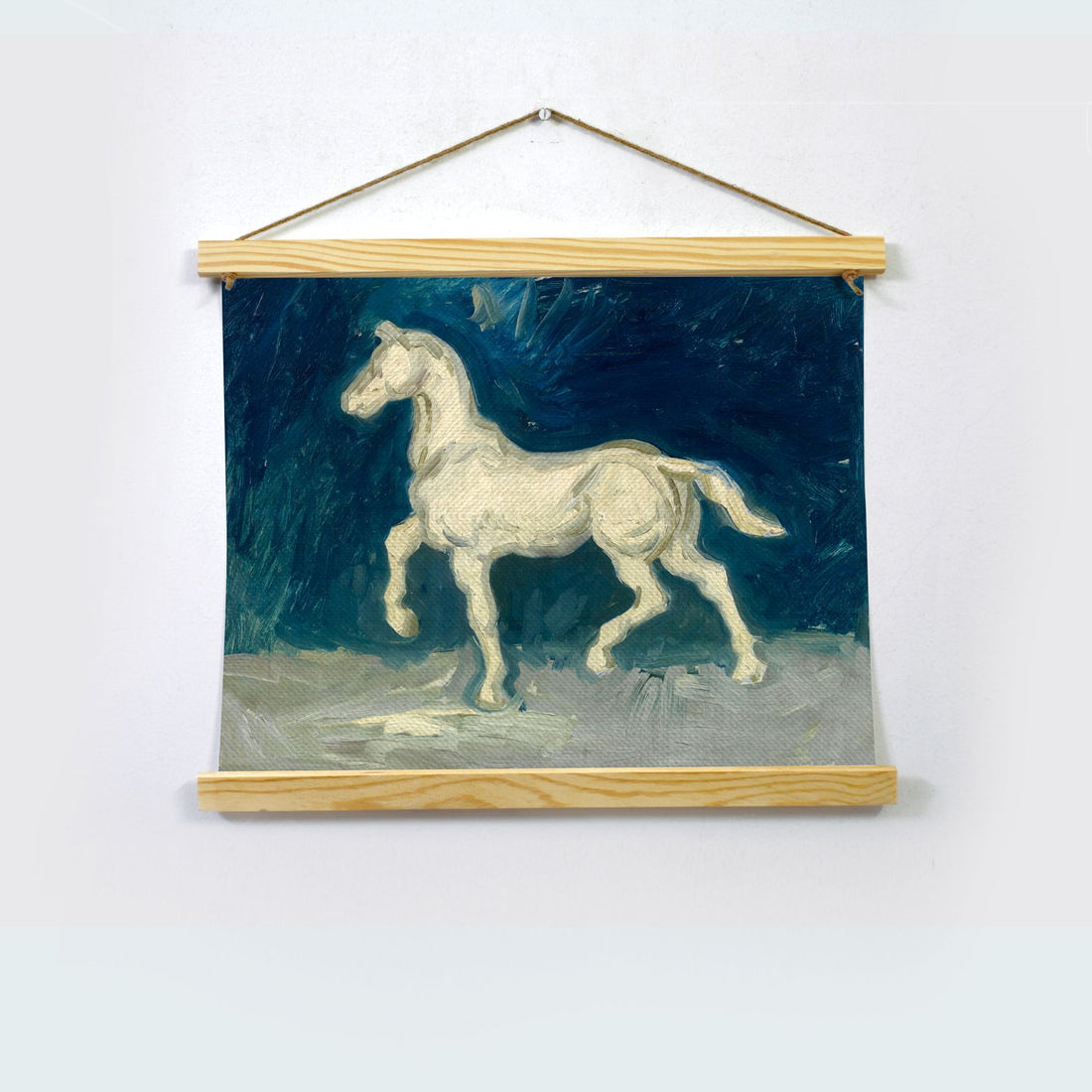 The White Beauty By Van Gogh Hanging Canvas Painting - Meri Deewar Hanging Canvas Premium Wall Art Canvas by MeriDeewar