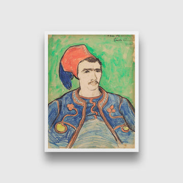 The Zouave (1888) By Van Gogh Painting - Meri Deewar 3 : 4 Vertical Premium Wall Art Canvas by MeriDeewar
