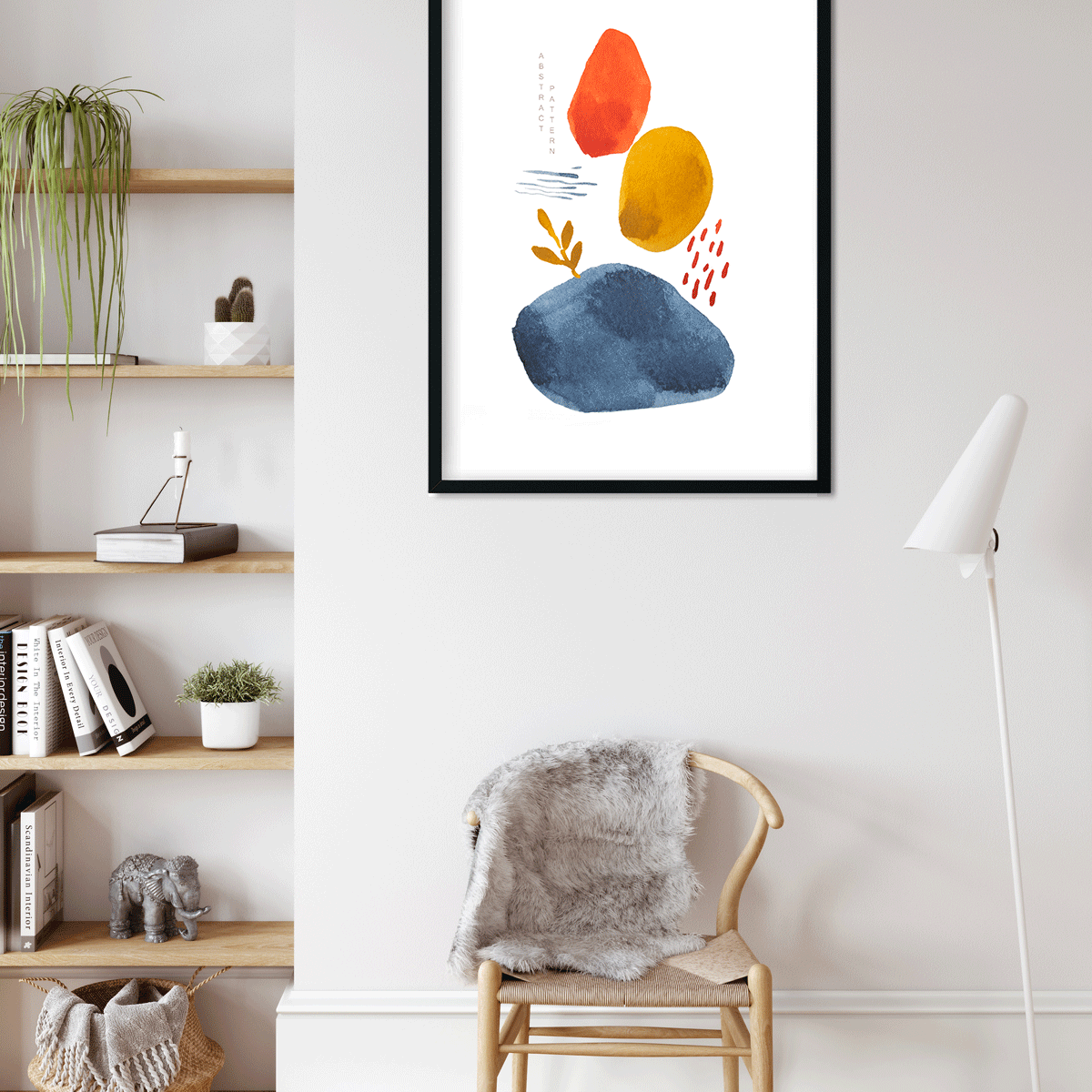 Throne watercolor elements - Painting 3 : 4.2 Vertical Premium Wall Art Canvas by MeriDeewar