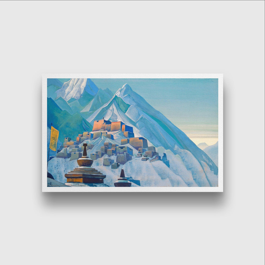 Tibet himalayas Painting - Meri Deewar 3 : 2 Horizontal Premium Wall Art Canvas by MeriDeewar