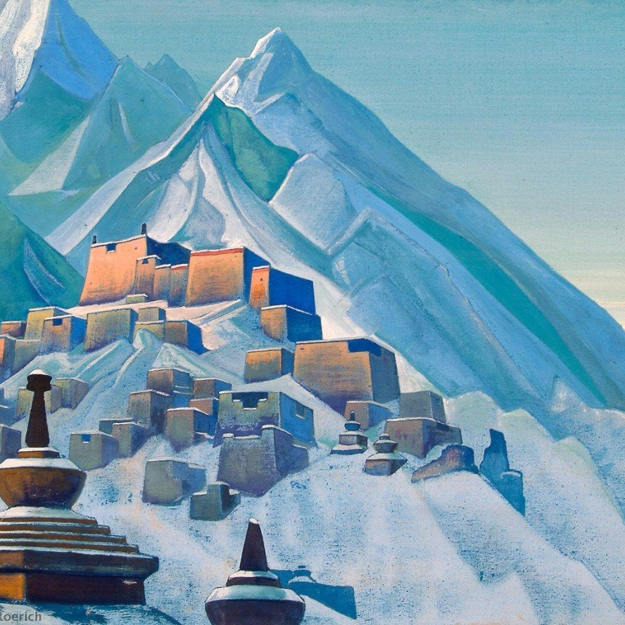 Tibet himalayas Painting - Meri Deewar 3 : 2 Horizontal Premium Wall Art Canvas by MeriDeewar