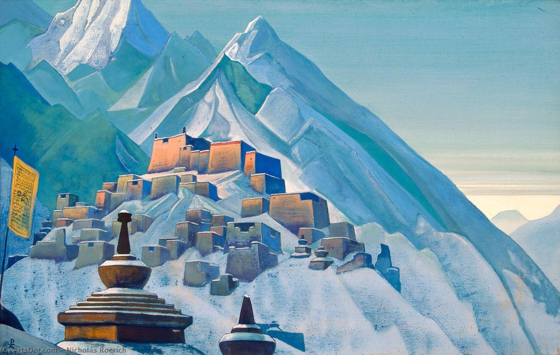 Tibet himalayas Painting - Meri Deewar 3 : 2 Horizontal Premium Wall Art Canvas by MeriDeewar