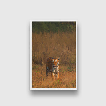 Tiger Painting - Meri Deewar 2 : 3 Vertical Premium Wall Art Canvas by MeriDeewar