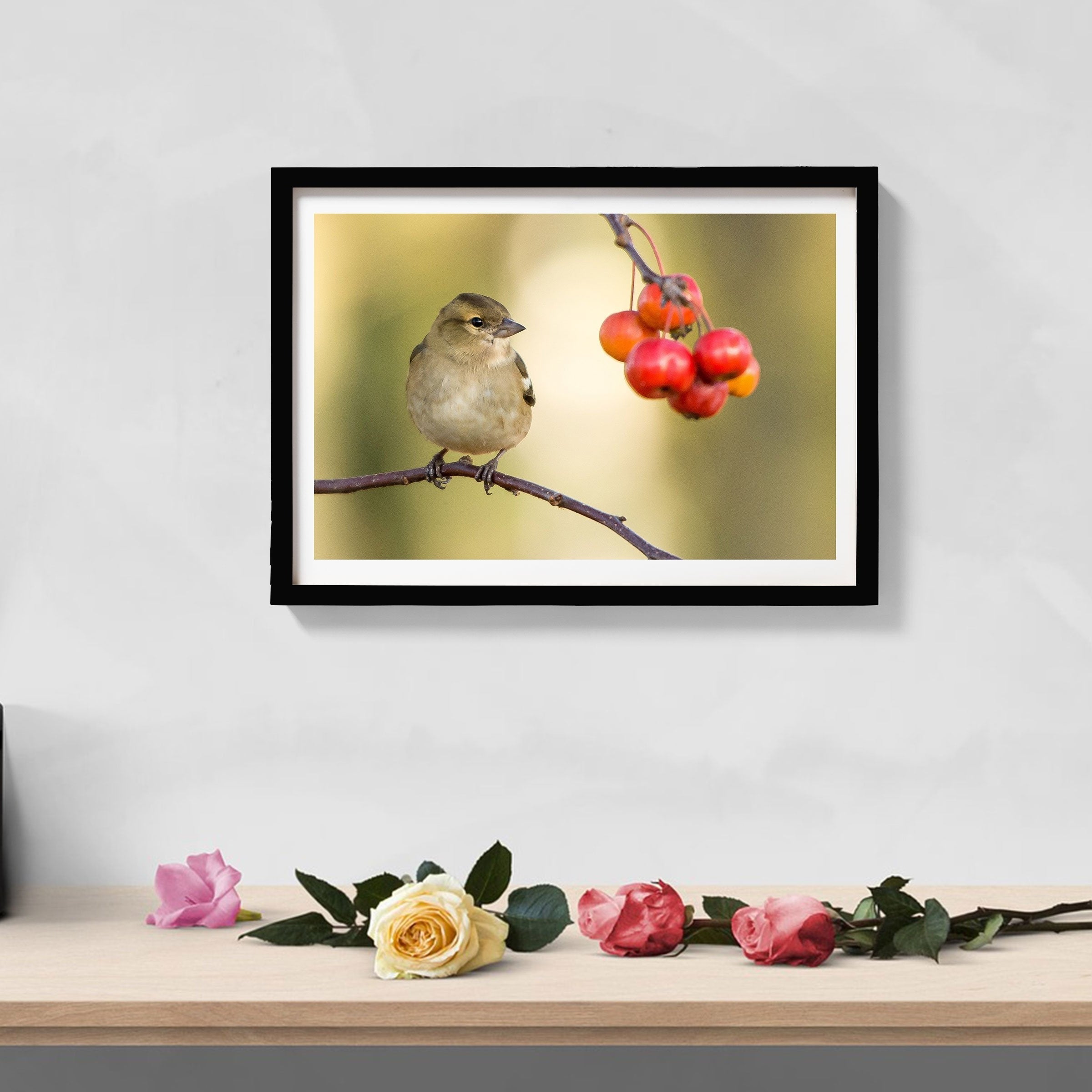 Tiny Sparrow Painting - Meri Deewar 3 : 2 Horizontal Premium Wall Art Canvas by MeriDeewar