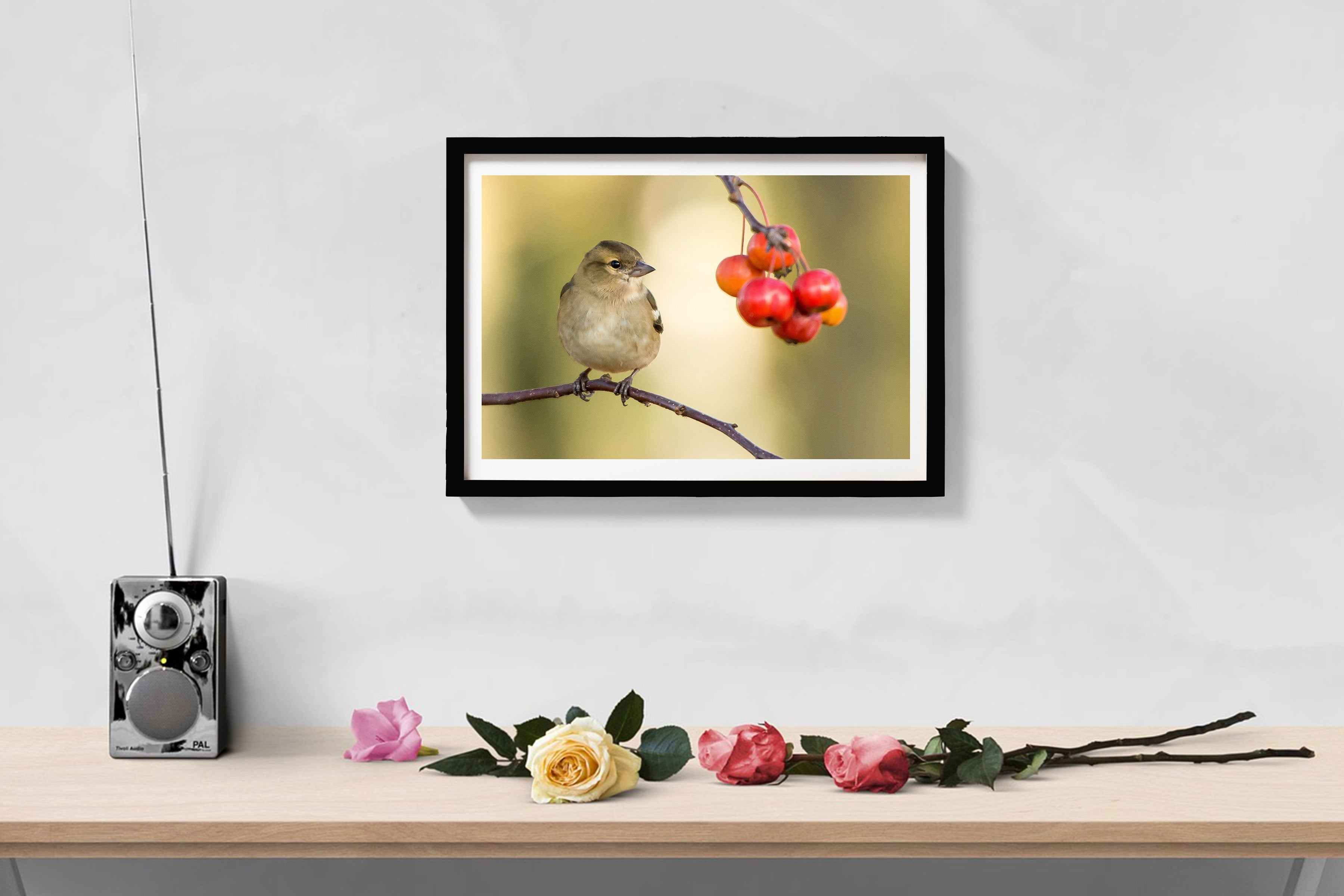 Tiny Sparrow Painting - Meri Deewar 3 : 2 Horizontal Premium Wall Art Canvas by MeriDeewar