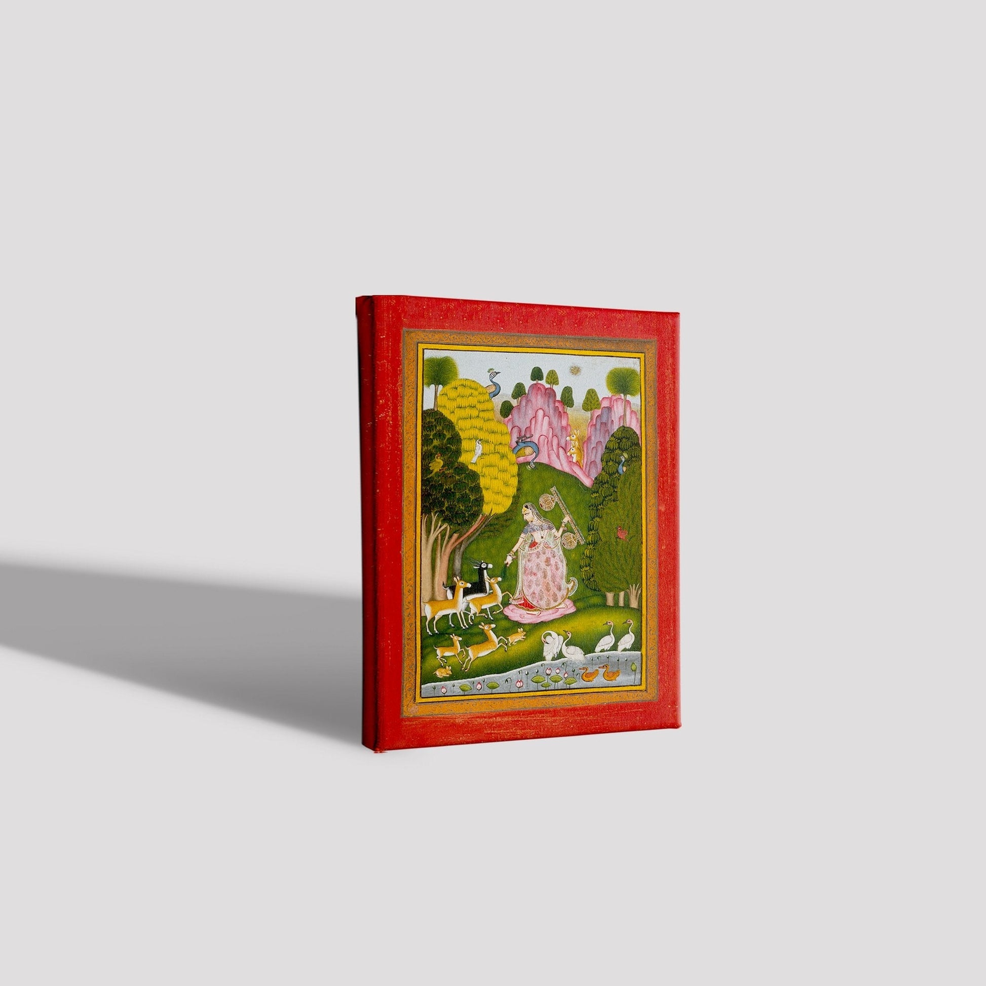 Todi Ragini, from a Ragamala Painting - Meri Deewar 3 : 4 Vertical Premium Wall Art Canvas by MeriDeewar