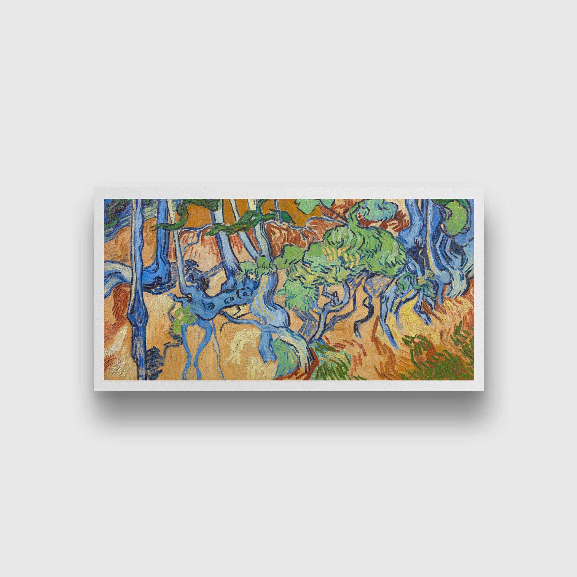 Tree Roots (1890) famous painting 2 : 1 Horizontal Premium Wall Art Canvas by MeriDeewar