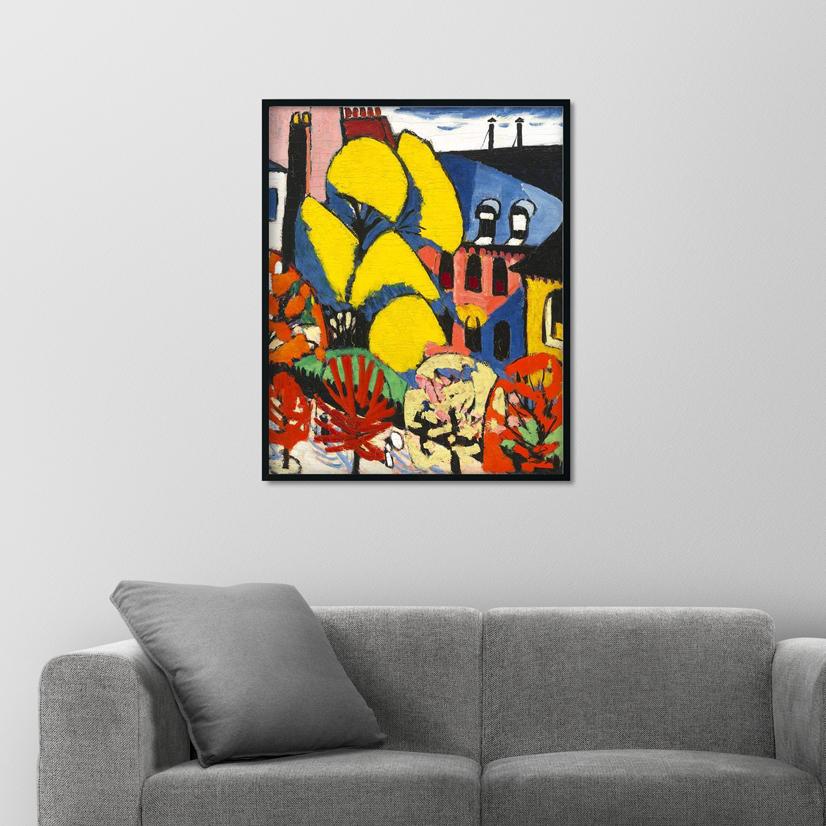 Trees Henry Lyman Saÿen Painting - Meri Deewar 5 : 6 Vertical Premium Wall Art Canvas by MeriDeewar