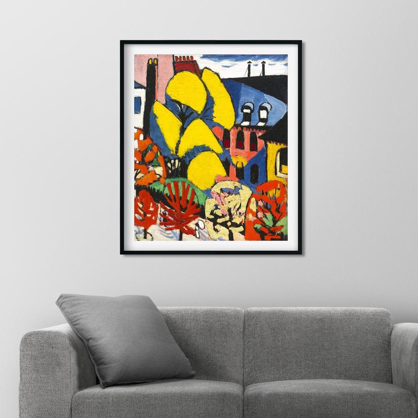 Trees Henry Lyman Saÿen Painting - Meri Deewar 5 : 6 Vertical Premium Wall Art Canvas by MeriDeewar