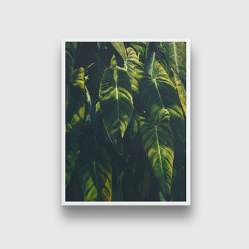 Tropical banana leaf Painting - Meri Deewar 3 : 4 Vertical Premium Wall Art Canvas by MeriDeewar