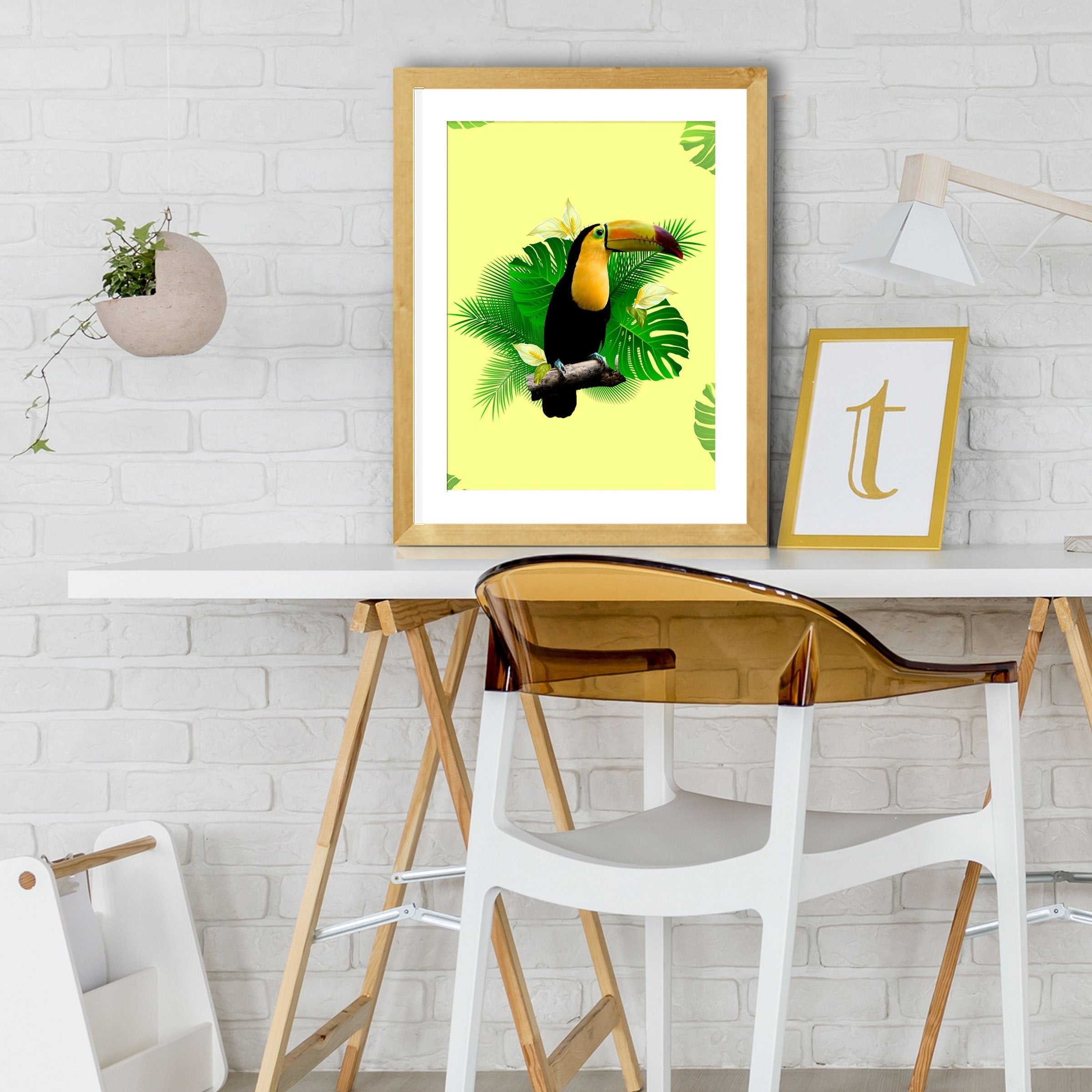 TUCANO Painting - Meri Deewar 2 : 3 Vertical Premium Wall Art Canvas by MeriDeewar