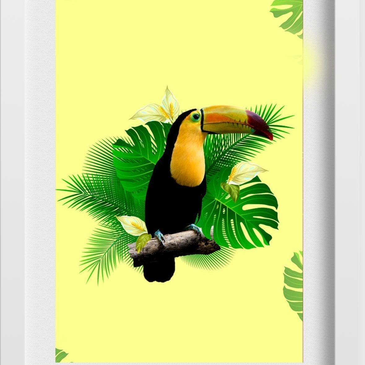 TUCANO Painting - Meri Deewar 2 : 3 Vertical Premium Wall Art Canvas by MeriDeewar