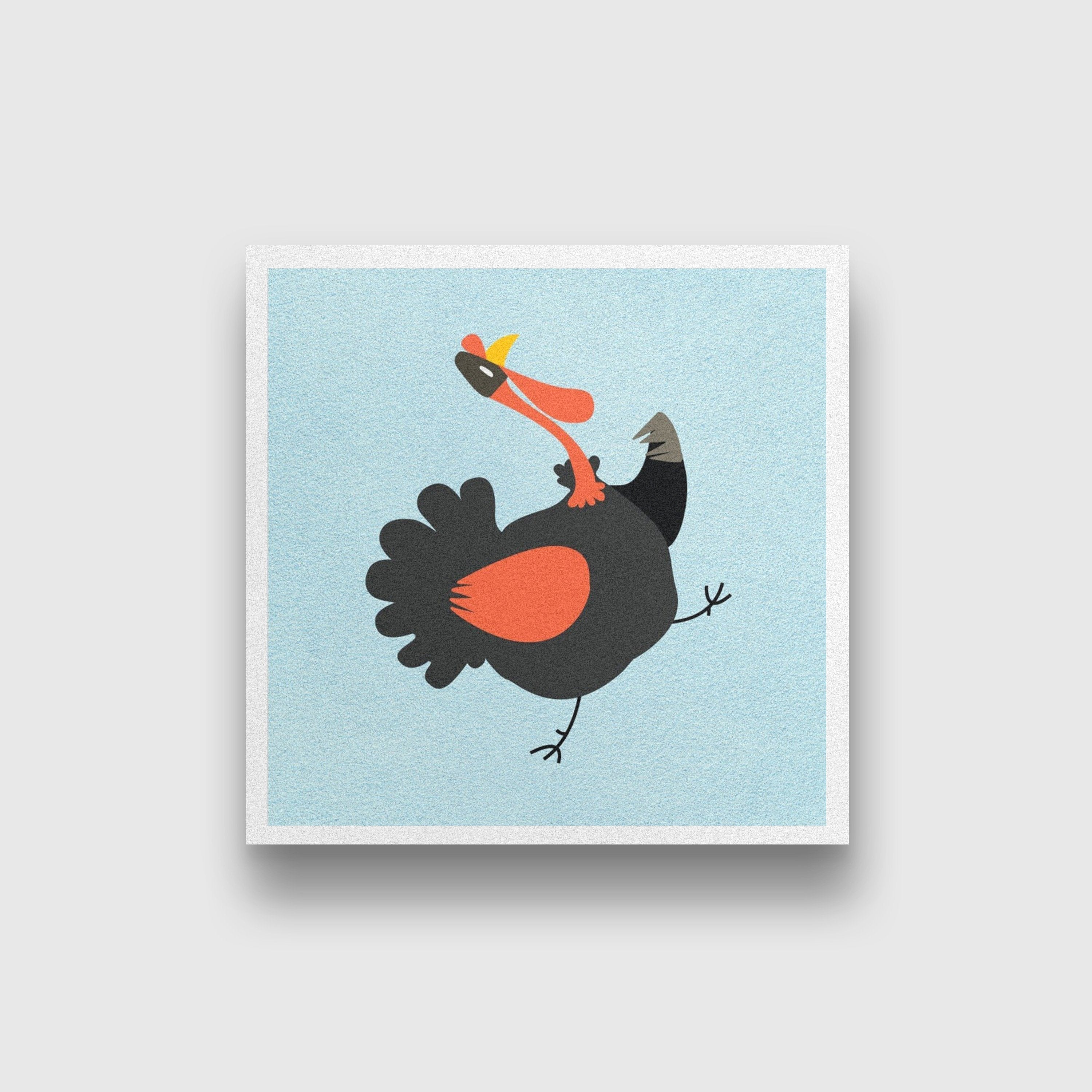 Turkey Painting - Meri Deewar 1 : 1 Square Premium Wall Art Canvas by MeriDeewar