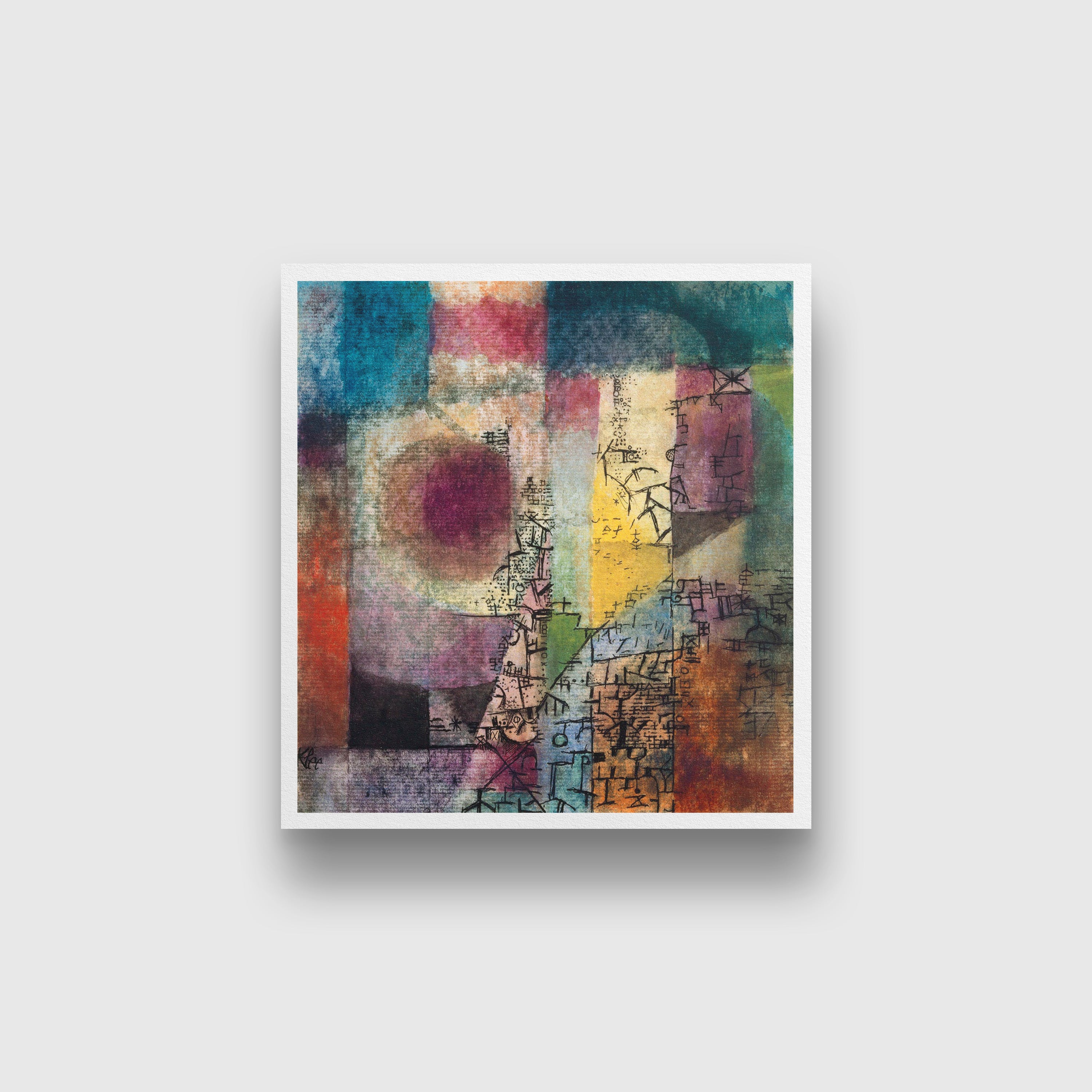 Untitled painting - Meri Deewar 1 : 1 Square Premium Wall Art Canvas by MeriDeewar