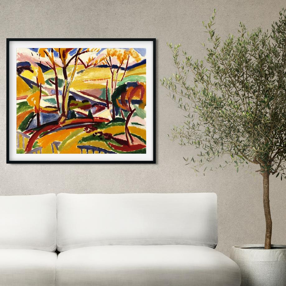 Valley Falls Henry Lyman Saÿen Painting - MeriDeewar 6 : 5 Horizontal Premium Wall Art Canvas by MeriDeewar