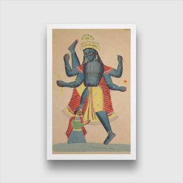 Vamana Avatar Painting 2 : 3 Vertical Premium Wall Art Canvas by MeriDeewar