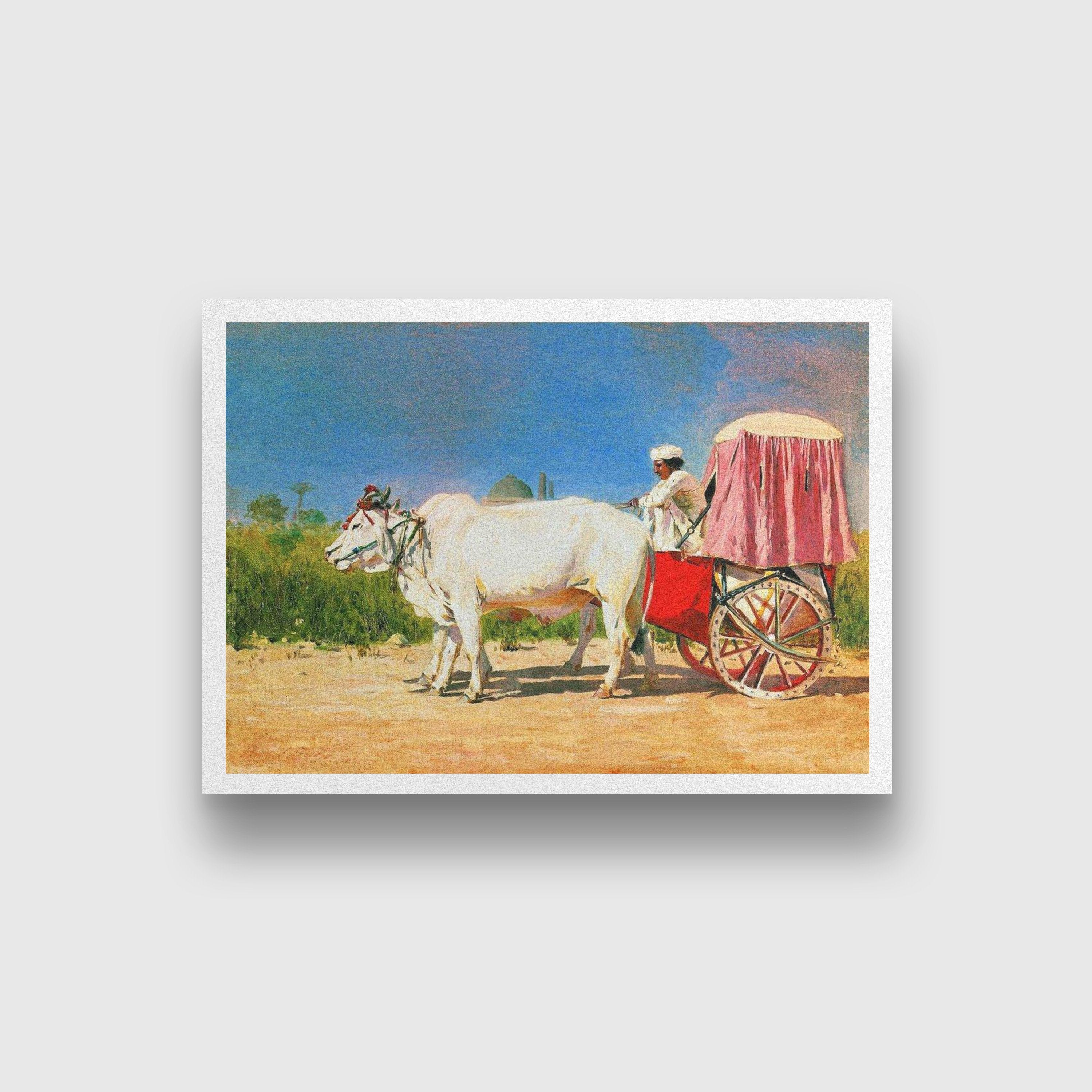 vehicle in delhi 1875 Painting - Meri Deewar 4 : 3 Horizontal Premium Wall Art Canvas by MeriDeewar