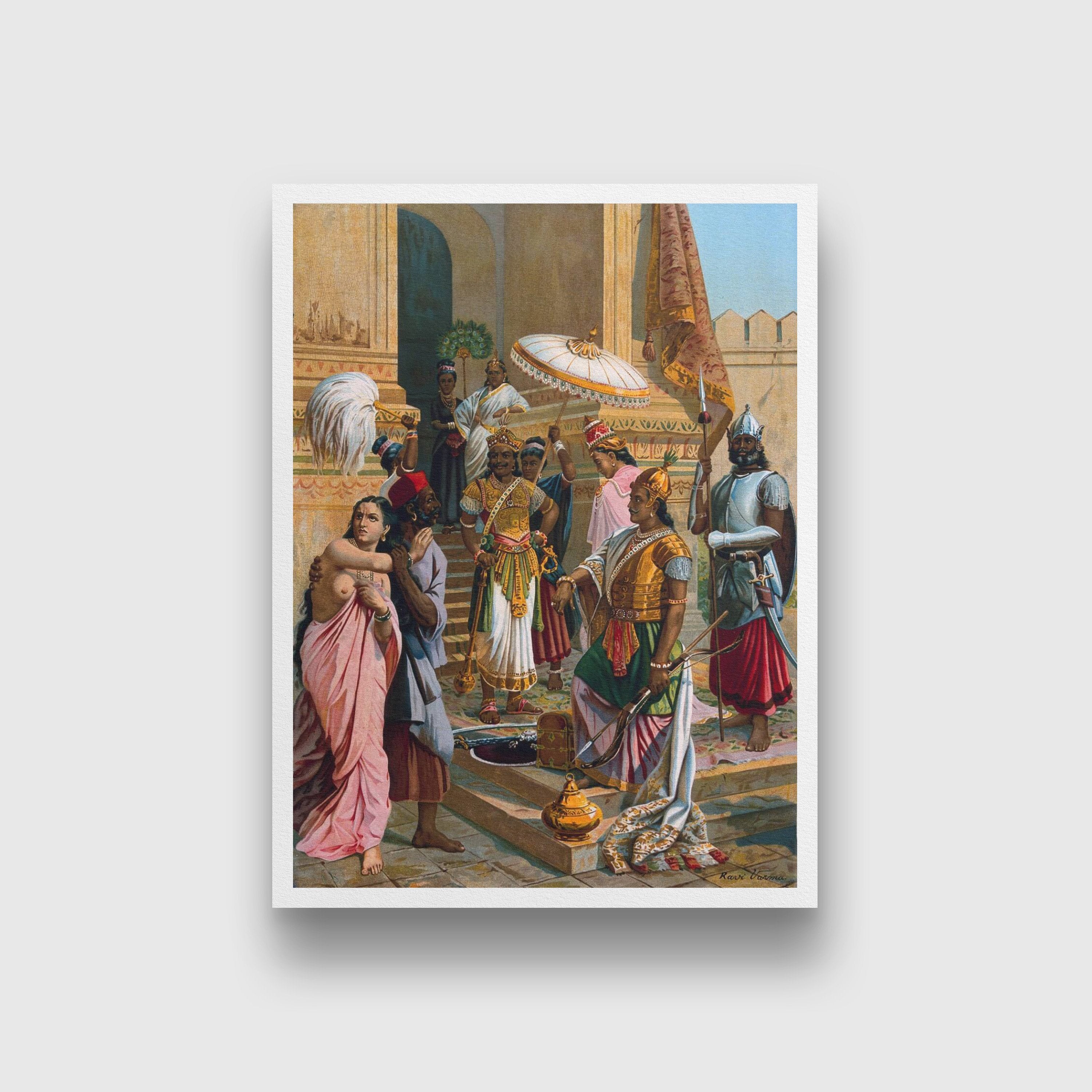 Victory of Indrajit Painting - Meri Deewar 4 X 5.5 Vertical Premium Wall Art Canvas by MeriDeewar