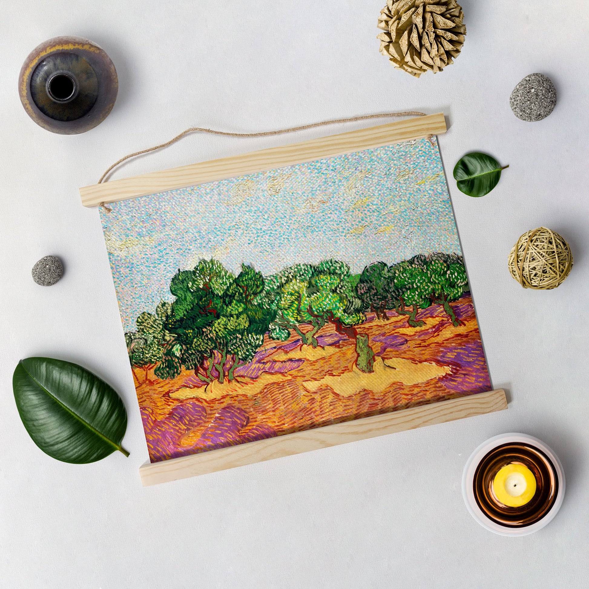 VINCENT Painting By Van Gogh Hanging Canvas - Meri Deewar Hanging Canvas Premium Wall Art Canvas by MeriDeewar