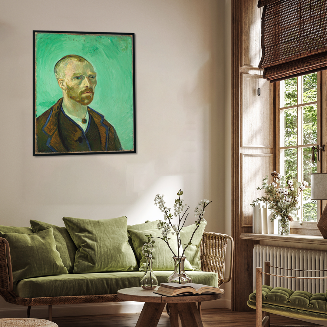 Vincent van Gogh Self Portrait Painting 4 :5 Vertical Premium Wall Art Canvas by MeriDeewar