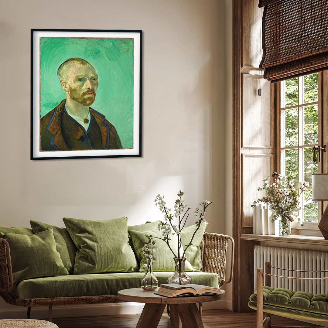 Vincent van Gogh Self Portrait Painting 4 :5 Vertical Premium Wall Art Canvas by MeriDeewar