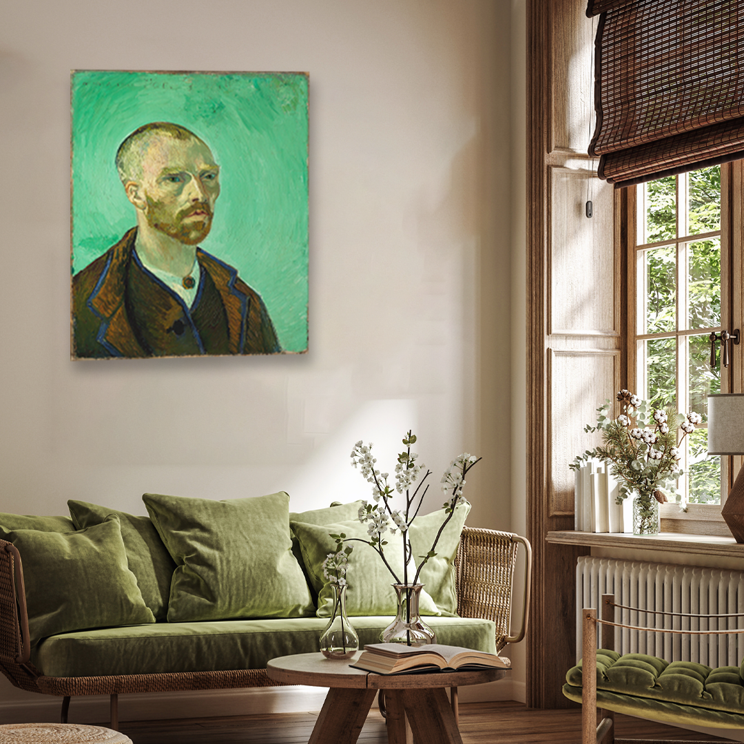 Vincent van Gogh Self Portrait Painting 4 :5 Vertical Premium Wall Art Canvas by MeriDeewar