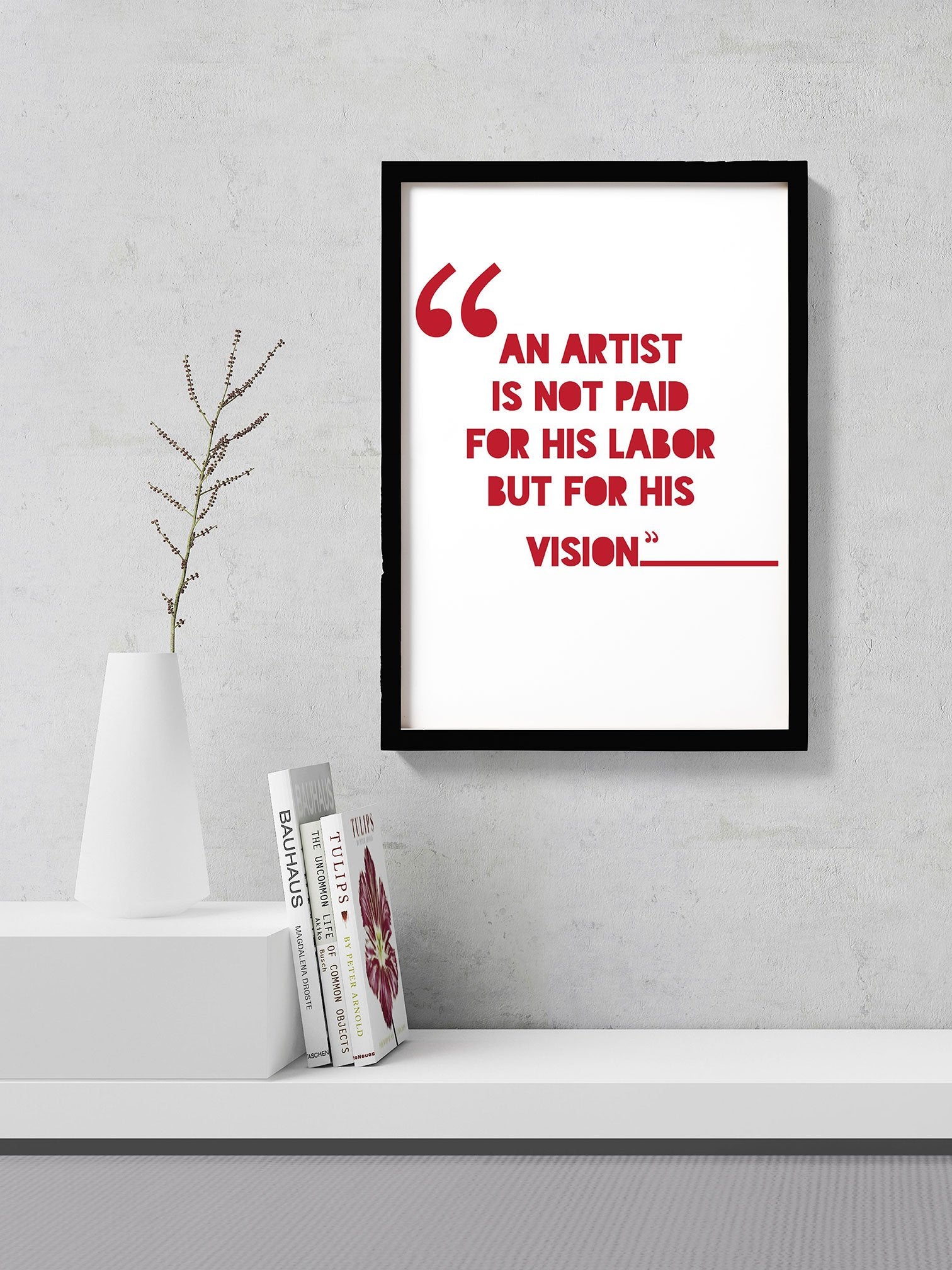Vision of an Artist Poster- Meri Deewar Poster A3 / Poster Premium Wall Art Canvas by MeriDeewar