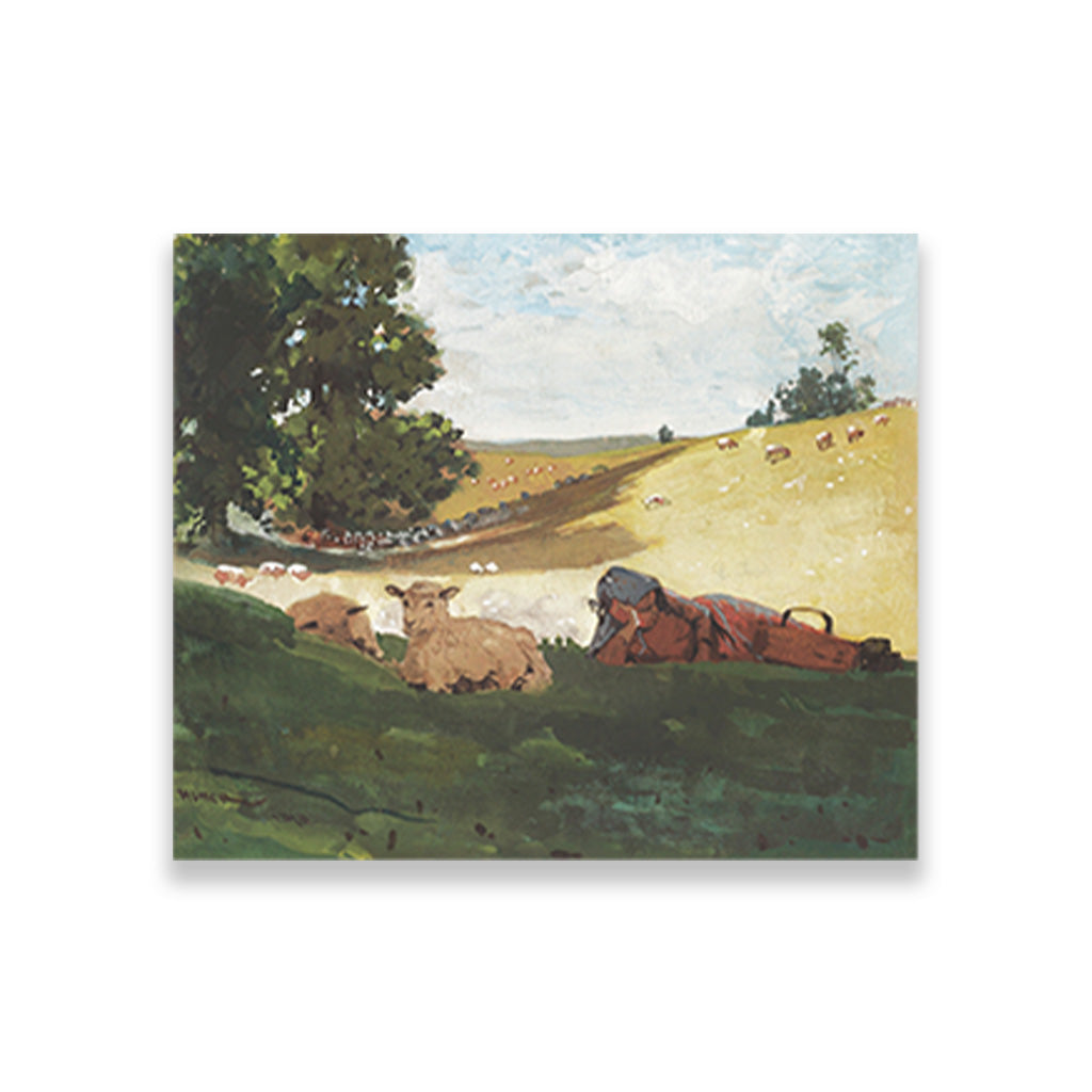 Warm Afternoon painting -Meri Deewar 6 : 5 Horizontal Premium Wall Art Canvas by MeriDeewar