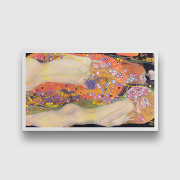 Water Serpents panting 2 : 1 Horizontal Premium Wall Art Canvas by MeriDeewar