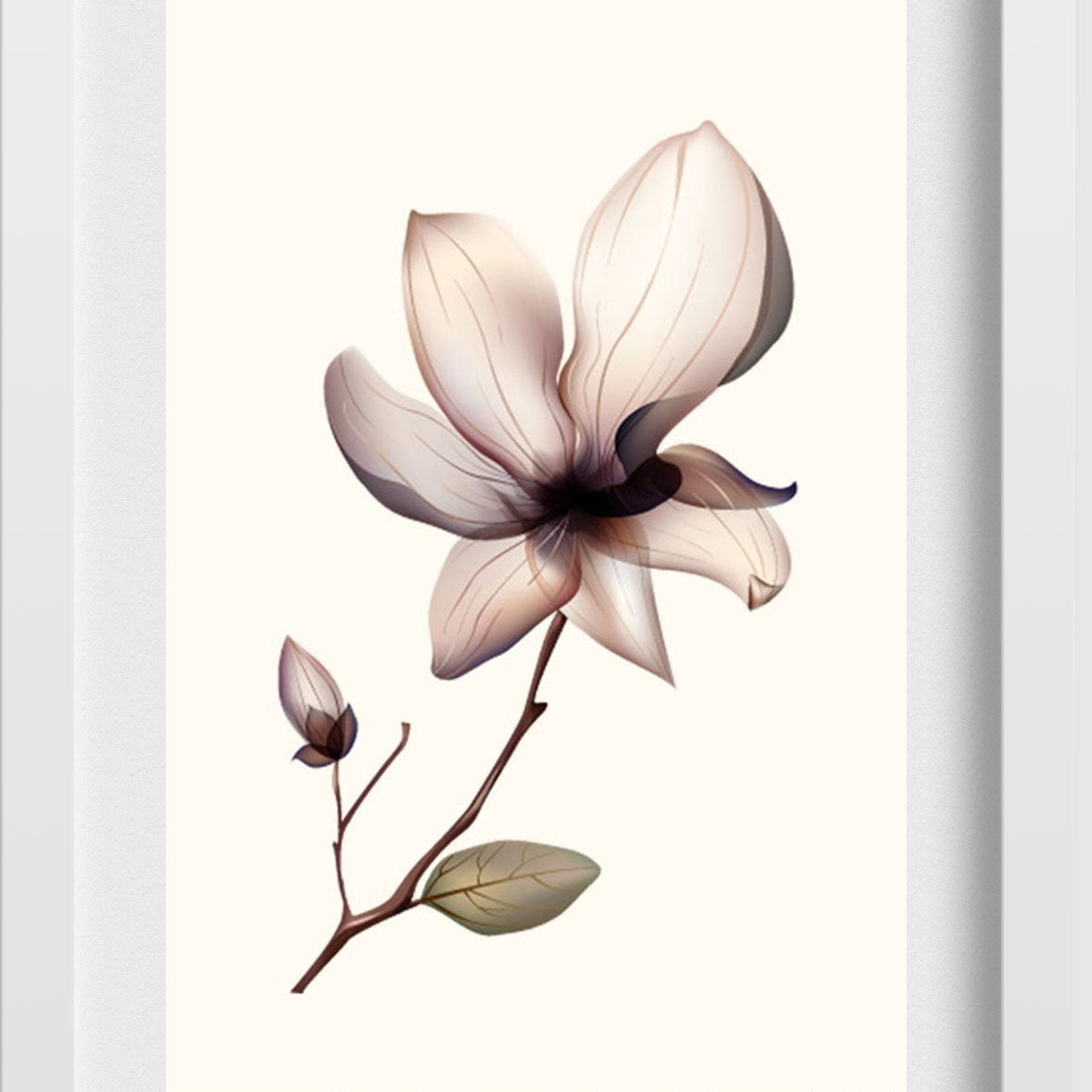Wildflower Painting - Meri Deewar 2 : 3 Vertical Premium Wall Art Canvas by MeriDeewar