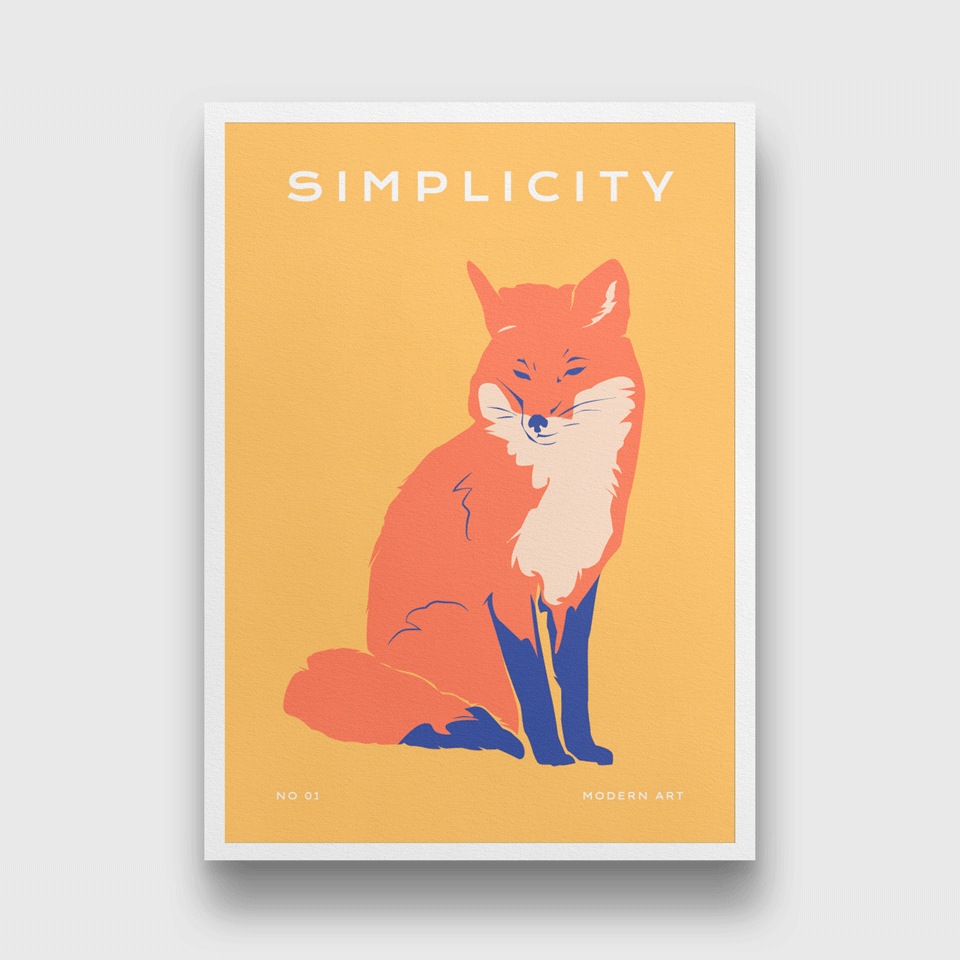 Wildlife art print Painting 3 : 4.2 Vertical Premium Wall Art Canvas by MeriDeewar