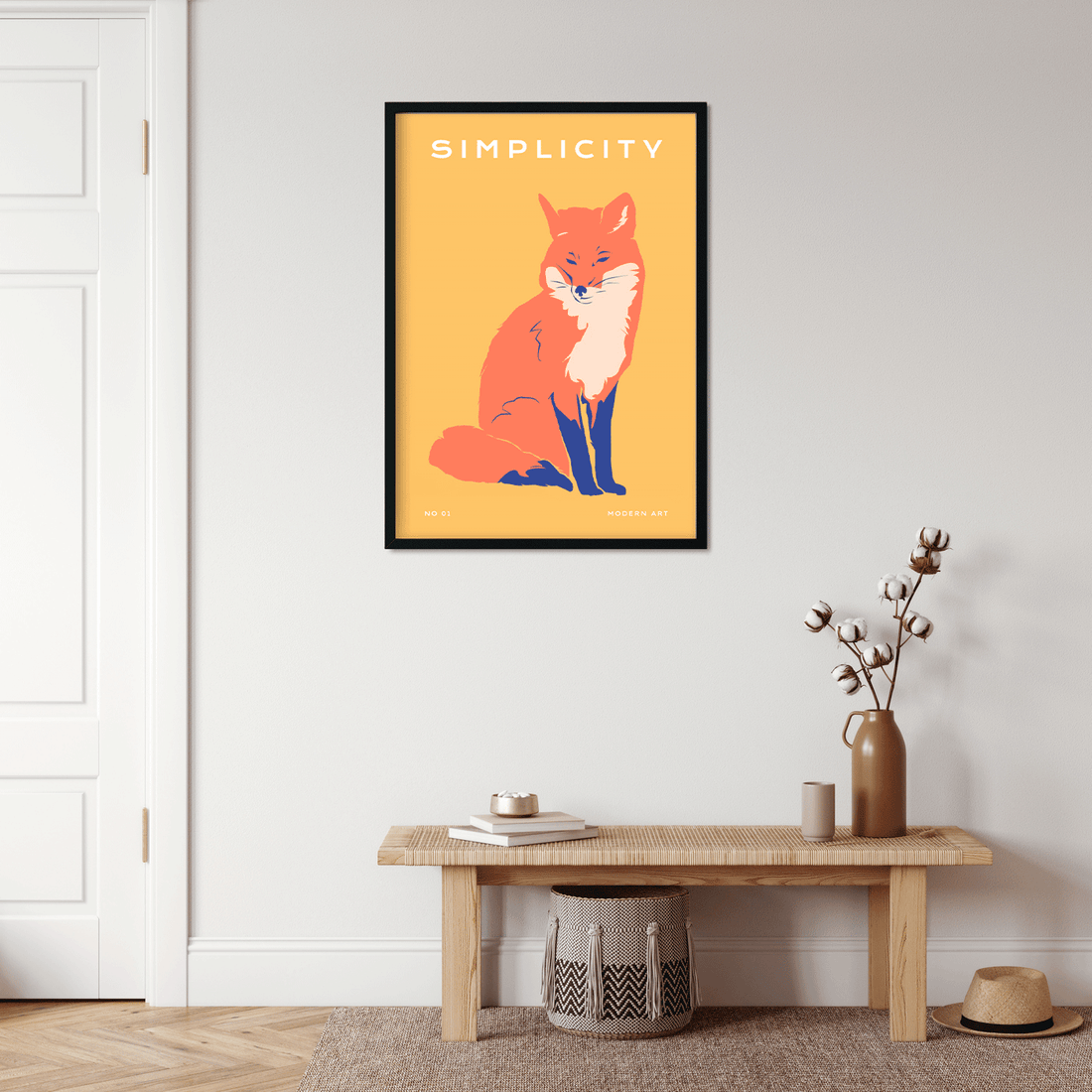 Wildlife art print Painting 3 : 4.2 Vertical Premium Wall Art Canvas by MeriDeewar