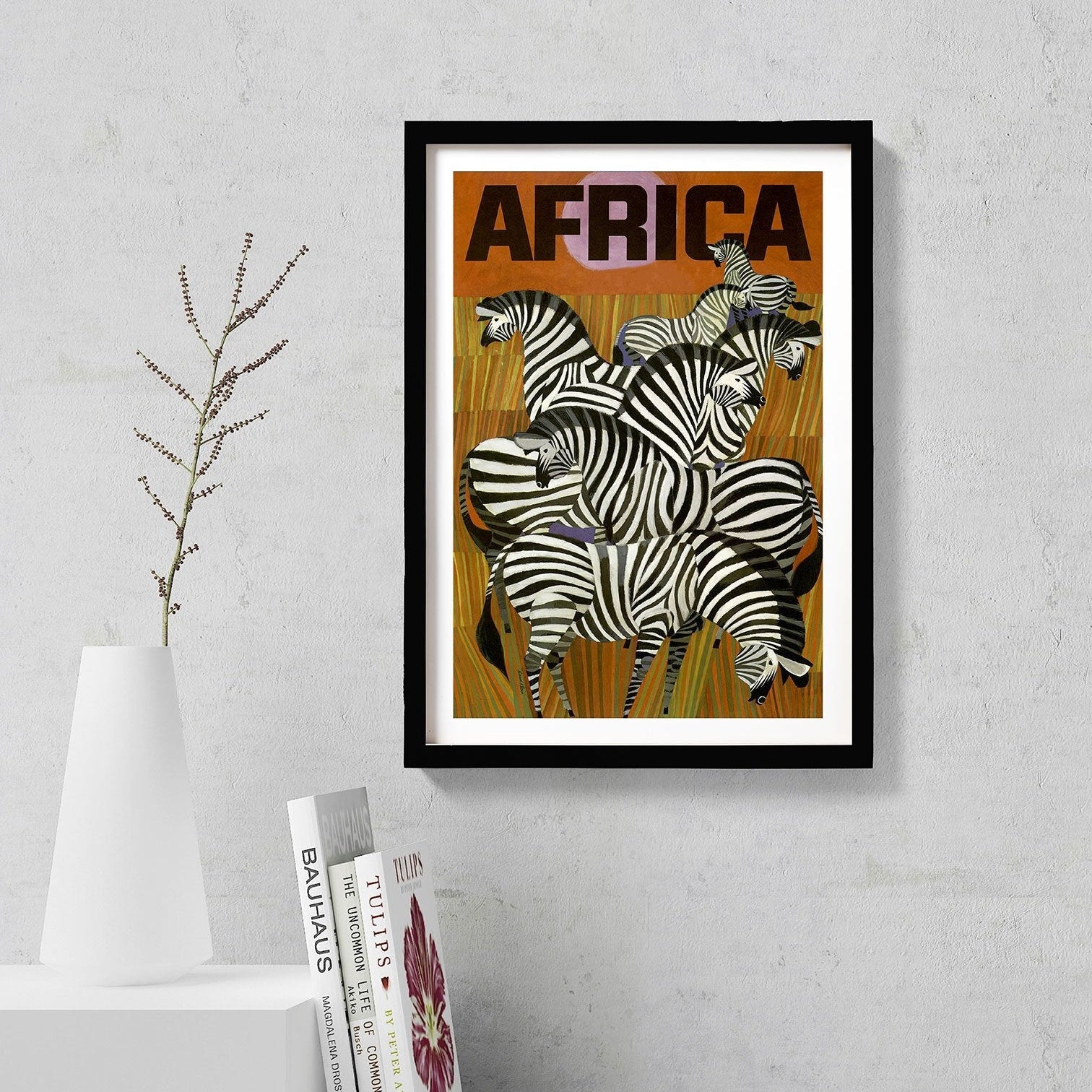 Wildlife Vintage Art Painting - Meri Deewar 2 : 3 Vertical Premium Wall Art Canvas by MeriDeewar