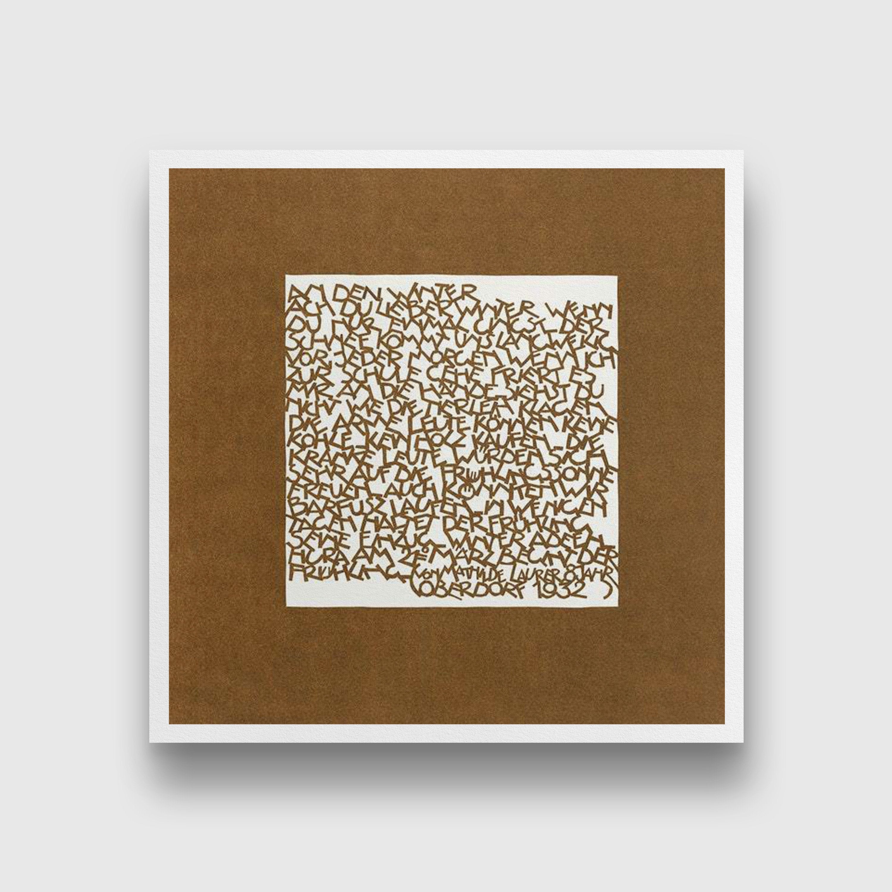 Winter Reijer Stolk Painting - Meri Deewar 1 : 1 Square Premium Wall Art Canvas by MeriDeewar