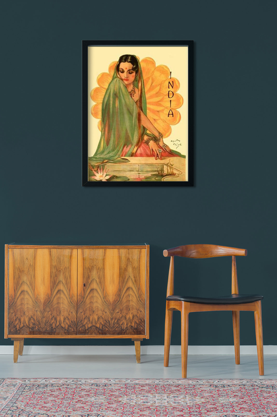 Women Vintage Poster 3 : 4 Vertical Premium Wall Art Canvas by MeriDeewar