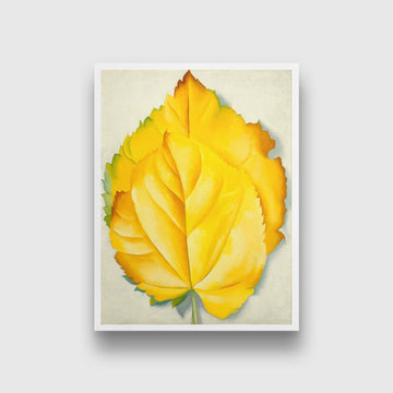 Yellow Leaves - Meri Deewar 3 : 4 Vertical Premium Wall Art Canvas by MeriDeewar