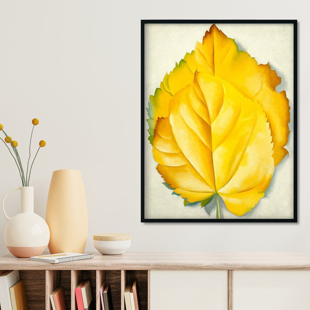 Yellow Leaves - Meri Deewar 3 : 4 Vertical Premium Wall Art Canvas by MeriDeewar