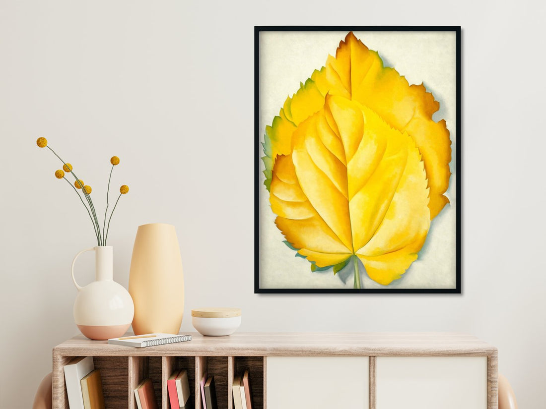 Yellow Leaves - Meri Deewar 3 : 4 Vertical Premium Wall Art Canvas by MeriDeewar