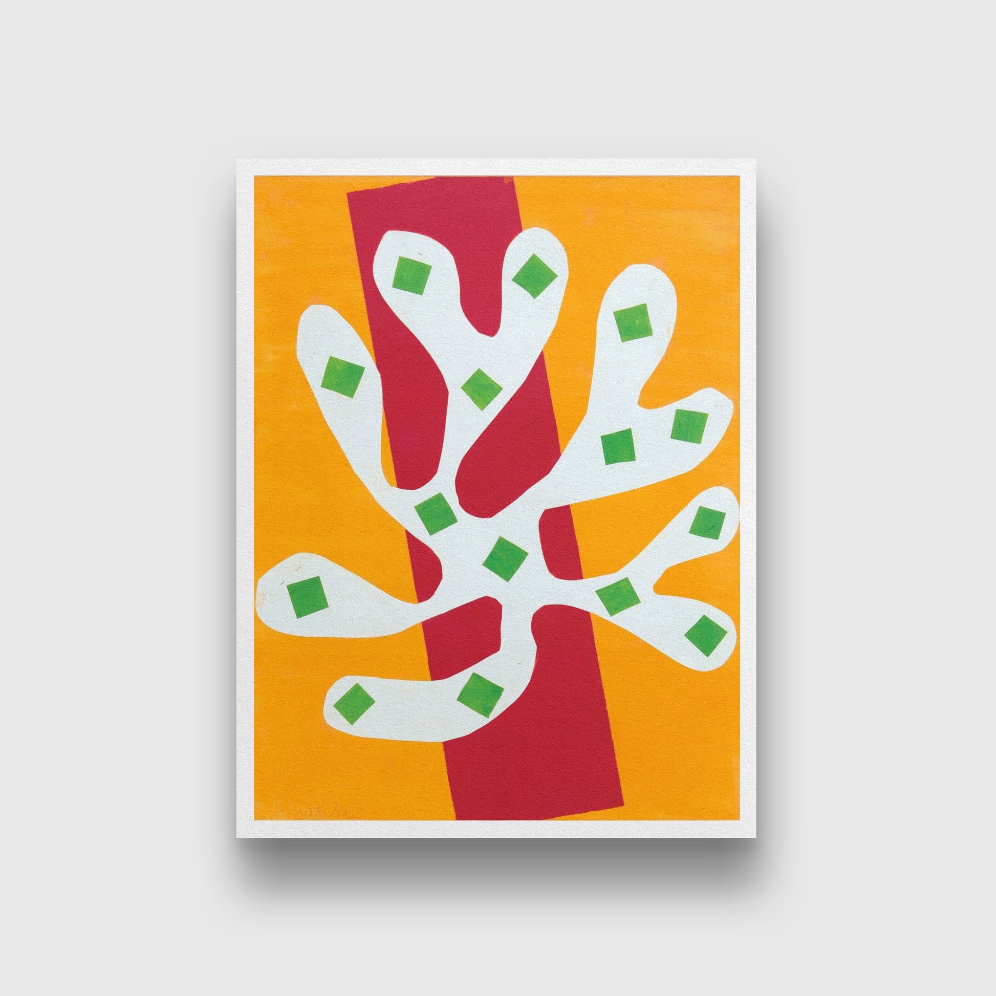 Yellow-Meri Deewar 3 : 4 Vertical Premium Wall Art Canvas by MeriDeewar