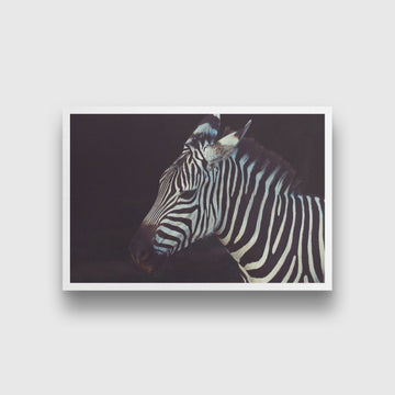 Zebra 3 : 2 Horizontal Premium Wall Art Canvas by MeriDeewar