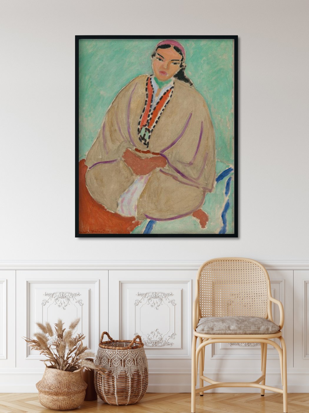 zorah in yellow-Meri Deewar 4 :5 Vertical Premium Wall Art Canvas by MeriDeewar