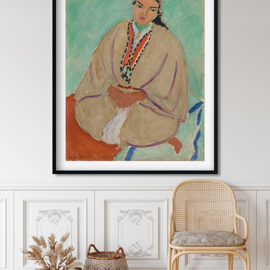 zorah in yellow-Meri Deewar 4 :5 Vertical Premium Wall Art Canvas by MeriDeewar