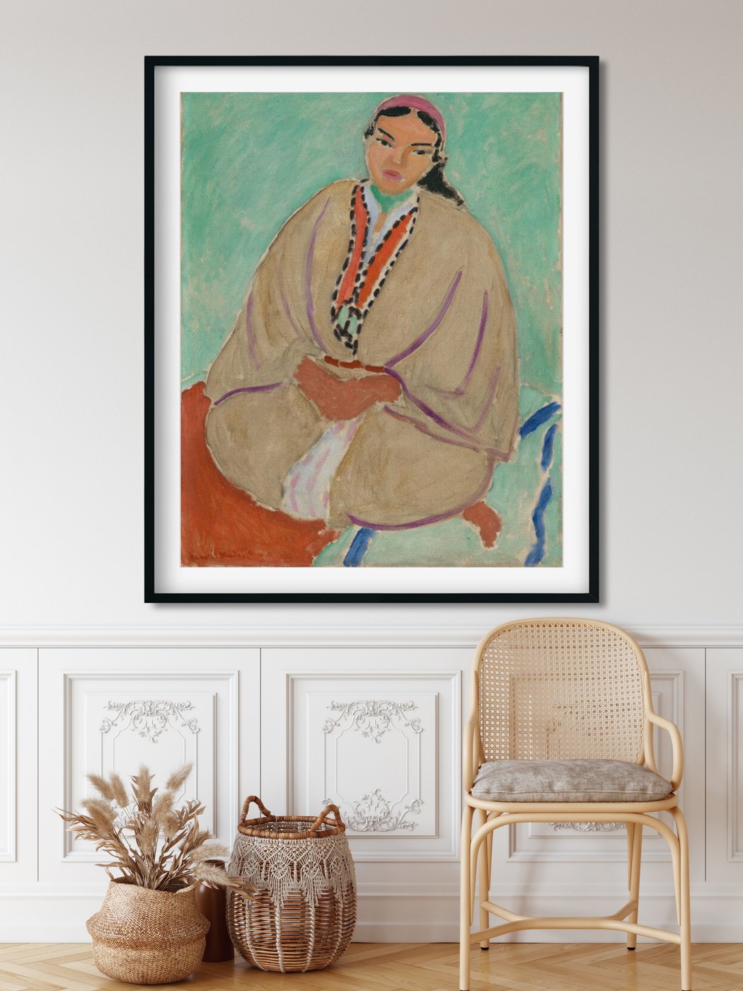 zorah in yellow-Meri Deewar 4 :5 Vertical Premium Wall Art Canvas by MeriDeewar