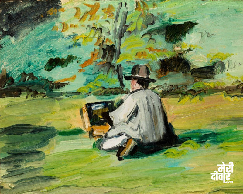 This painting by Paul Cezanne depicts the scene