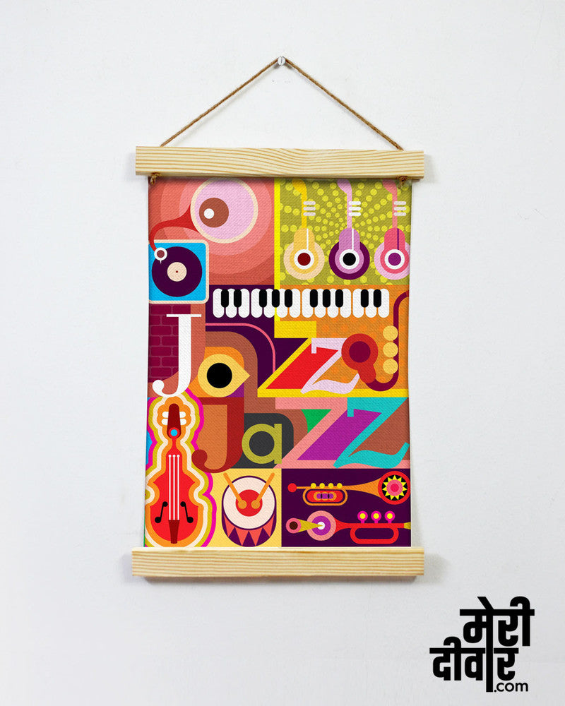 Picasso-style jazz artwork.