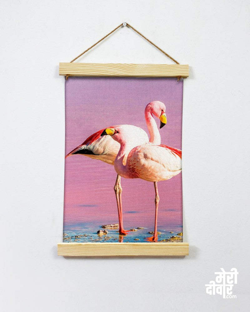 Pink flamingos represent beauty, grace, and innocence.