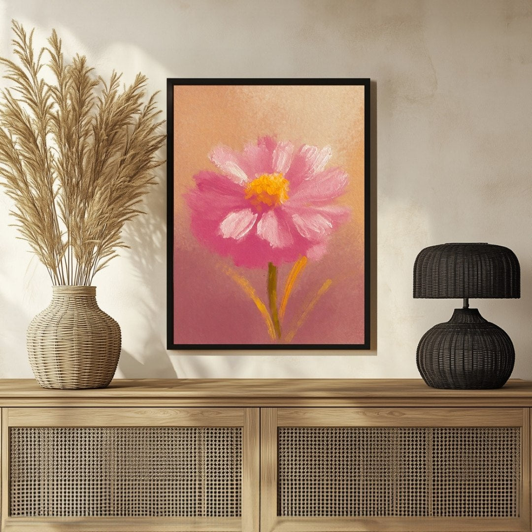 Marigold Abstract Art Painting for Vibrant Home Decor - MeriDeewar