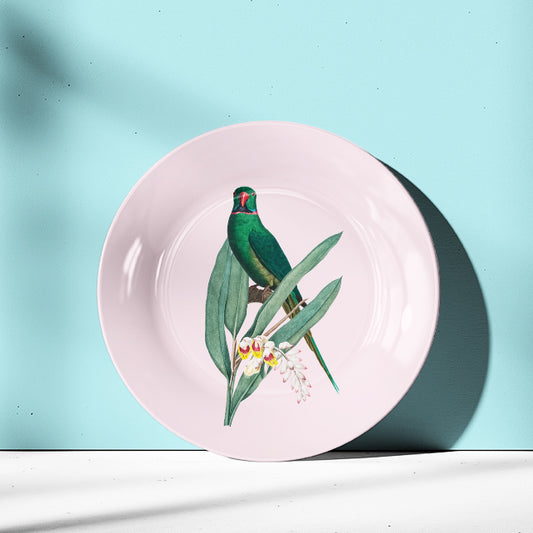 Indian Parrot Wall Decor Plate